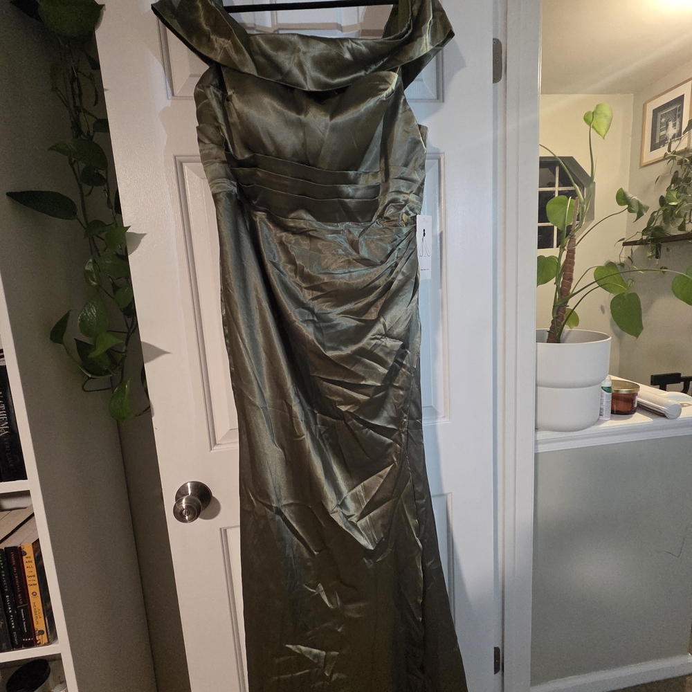 Sophisticated Olive Green Maxi Dress